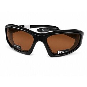 Liberty Sport Rx-Able Wrap Safety Sunglasses Foam Gasket Amber Lenses 60-17